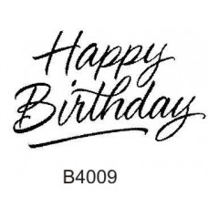 B4009 Happy Birthday Underlined